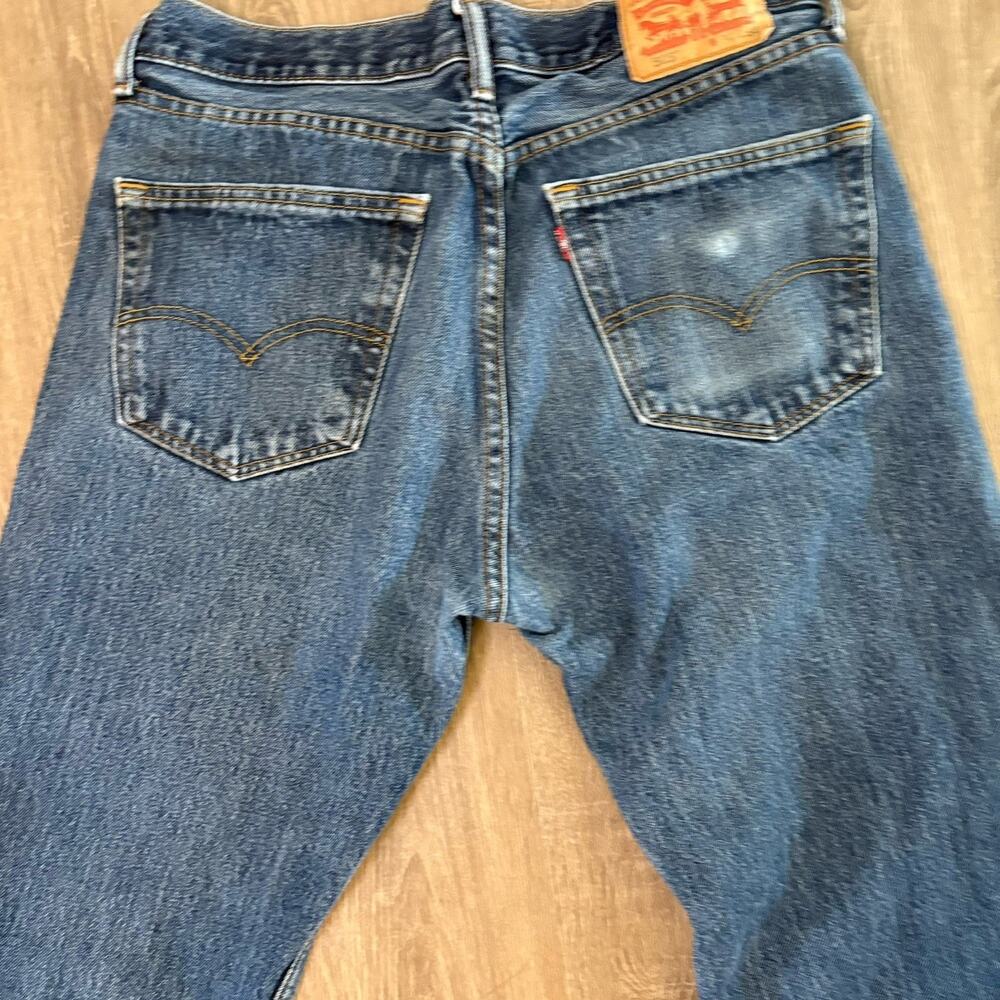 Levi’s 505 Men’s Straight Leg Jeans Blue Denim – Size 34 x 34 Classic USA Style - Picture 9 of 14
